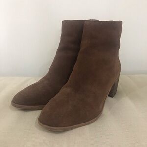 Madewell 100% Leather Suede Booties Size 8 1/2
